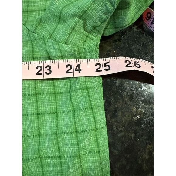 Marmot Men's XL Green Plaid Short Sleeve Button-Up Shirt Casual - Picture 10 of 13